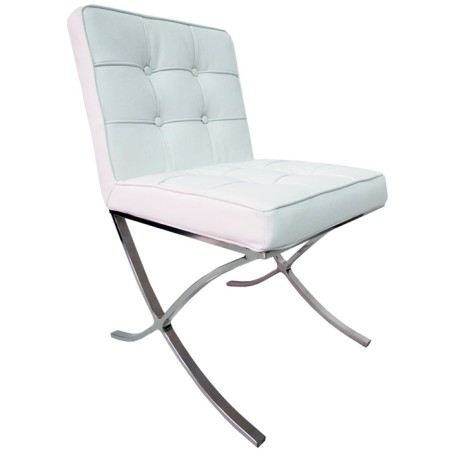 Chaise de salle à manger Barcelona premium blanc