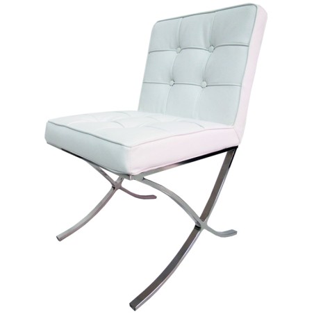 Chaise de salle à manger Barcelona premium blanc