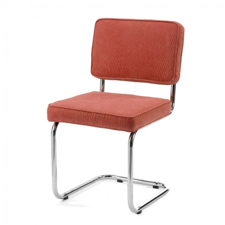 Chaise Ridge rib Corail