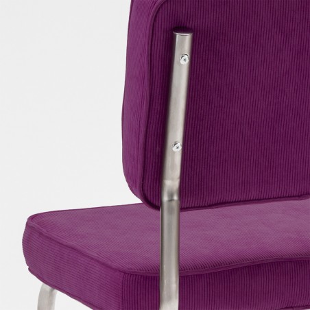 Tabouret de bar Ridge rib Violet