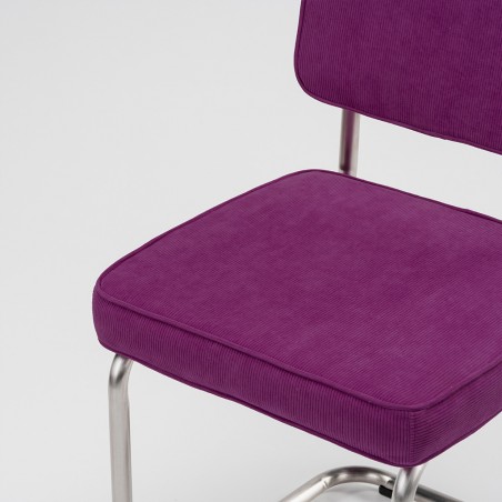 Tabouret de bar Ridge rib Violet