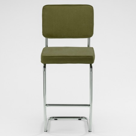 Tabouret de bar Ridge rib armée verte