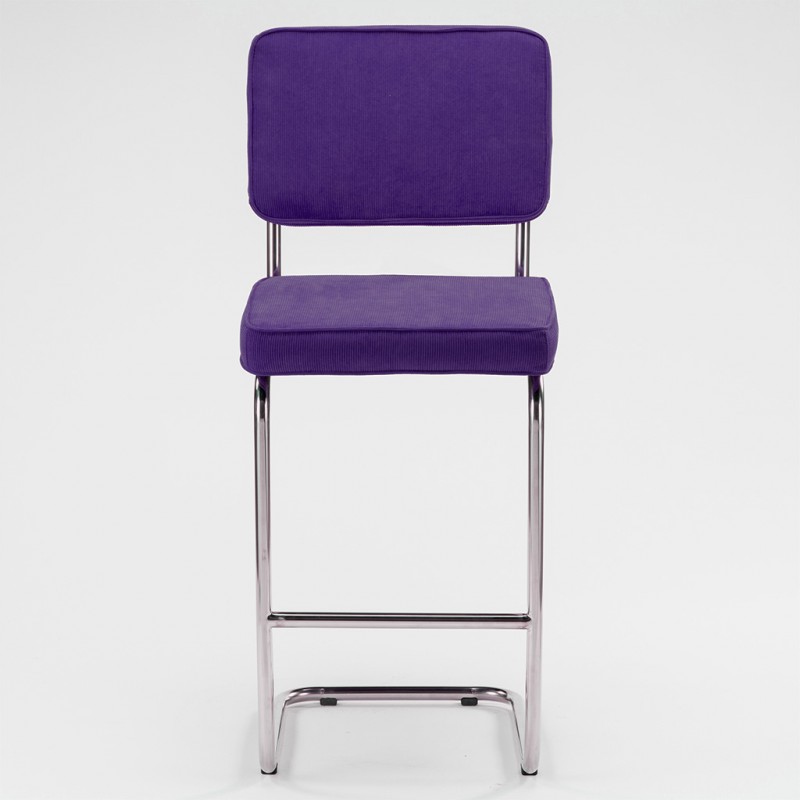Tabouret de bar Ridge rib pourpre