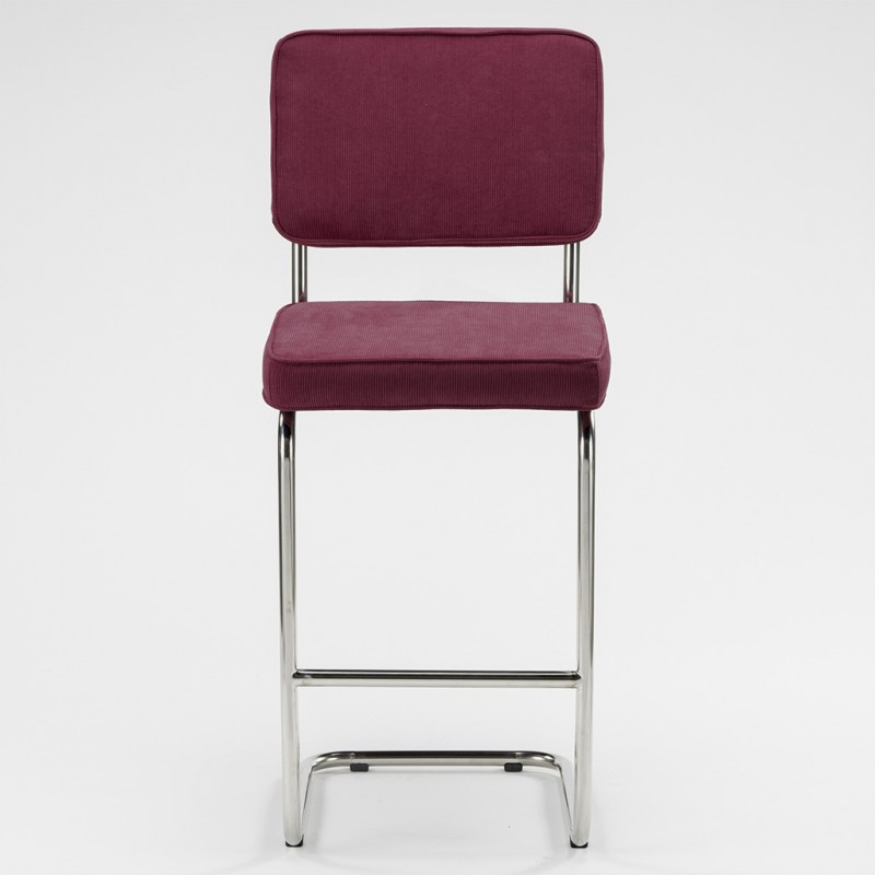 Tabouret de bar Ridge rib Bourgogne