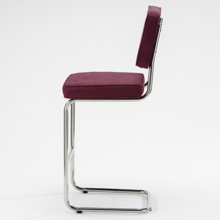 Tabouret de bar Ridge rib Bourgogne