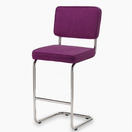 Tabouret de bar Ridge rib Violet