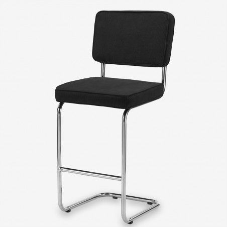 Tabouret de bar Ridge rib Noir