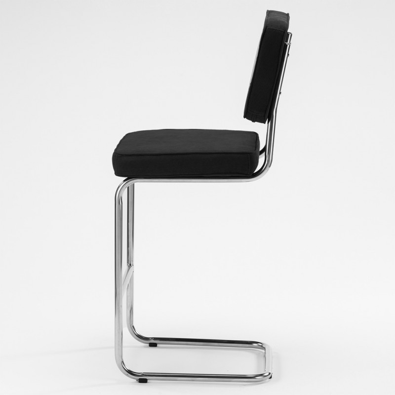 Tabouret de bar Ridge rib Noir