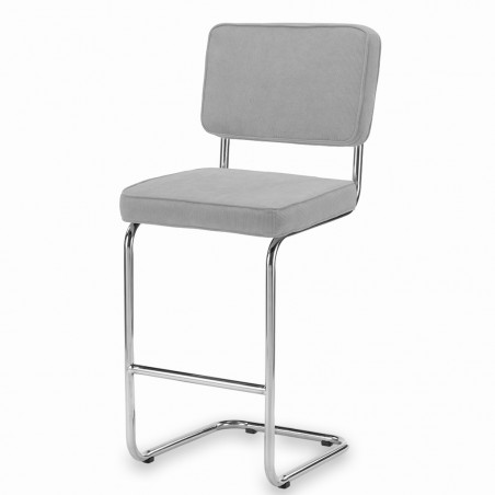 Tabouret de bar Ridge rib grise