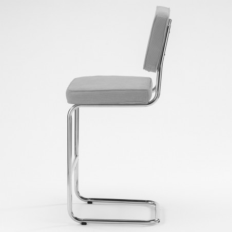 Tabouret de bar Ridge rib grise