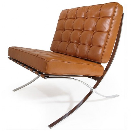 Chaise Barcelona Cognac - Cuir de Vache