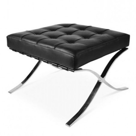 Chaise barcelona ottoman Noir - Premium