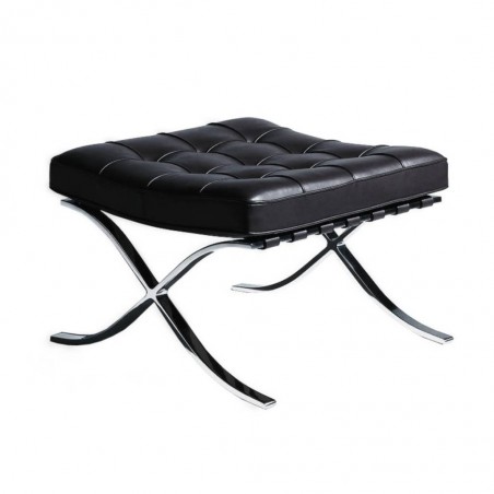 Chaise barcelona ottoman Noir - Premium