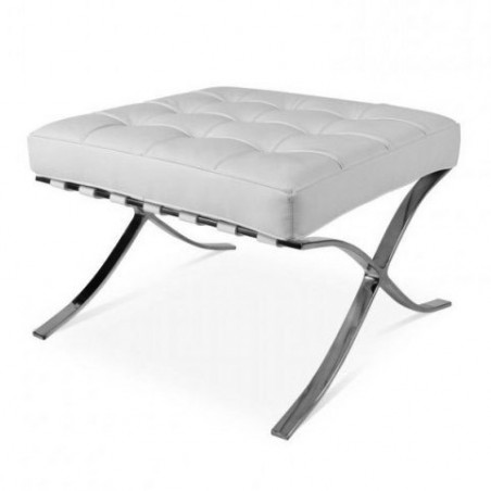 Chaise Barcelona ottoman Blanc - Premium