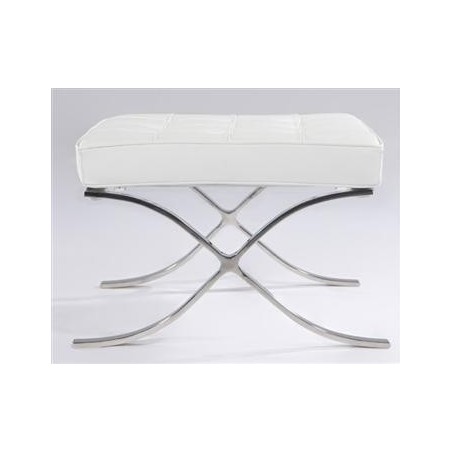 Chaise Barcelona ottoman Blanc - Premium