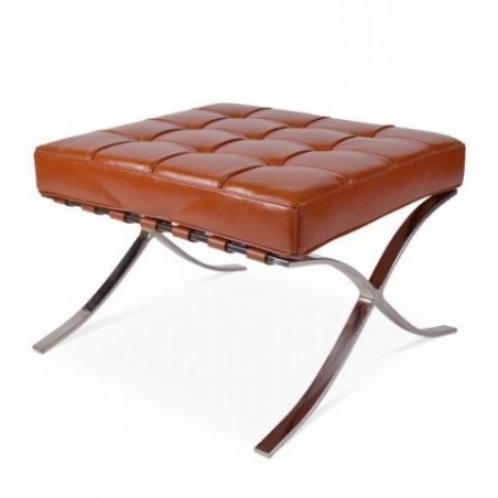 Chaise Barcelona ottoman Cognac - Premium