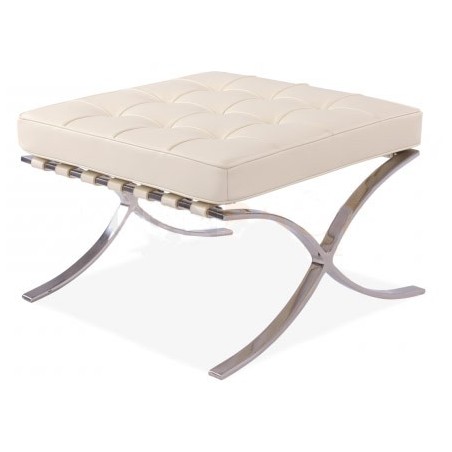 Chaise Barcelona ottoman Creme - Premium