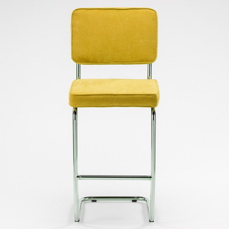 Tabouret de bar Ridge rib jaune