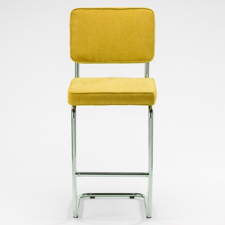 Tabouret de bar Ridge rib jaune