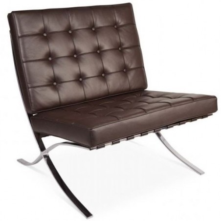 Chaise Barcelona Brun foncé - Premium