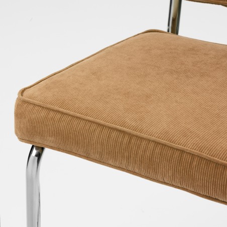 Chaise Ridge rib Chameau
