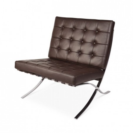 Chaise Barcelona Brun foncé - Premium