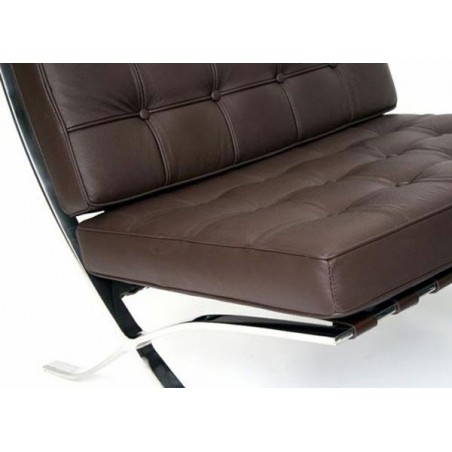 Chaise Barcelona Brun foncé - Premium