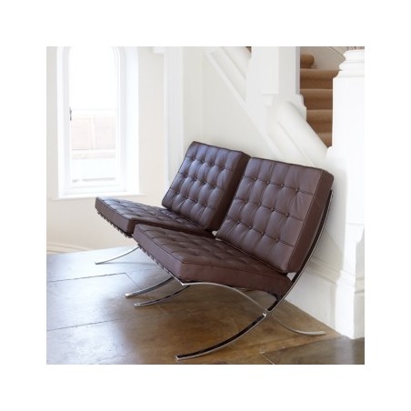 Chaise Barcelona Brun foncé - Premium