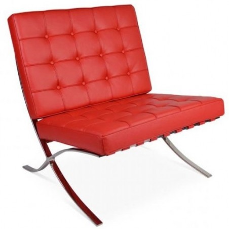 Chaise Barcelona Rouge - Premium