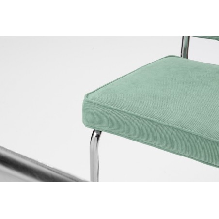 Chaise Ridge rib vieux vert