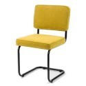 Chaise Bruut Rib Cadre Noir